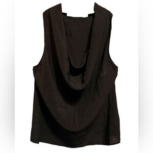 TRINA TURK Crowl Neck Elegant Black Sleeveless Top